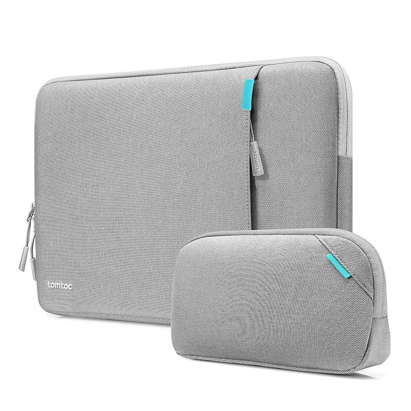 tomtoc 360耐衝撃 パソコンケース 16インチ MacBook Pro M3/M2/M1 2023-2019対応 保護スリーブ ノートPCインナーバッグ ガジェットポーチ グレー