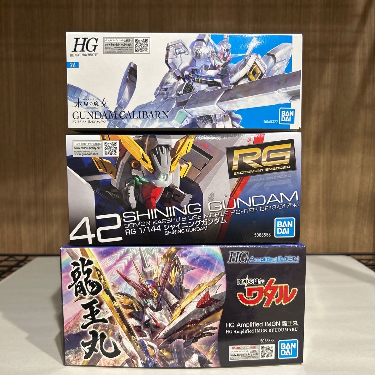HG ガンダムキャリバーン HG 龍王丸 RG シャイニングガンダム