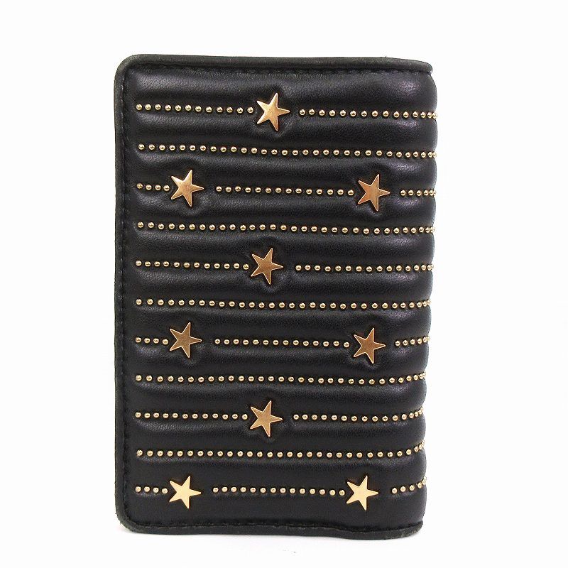 【極美品】トリーバーチ スタースタッズスリムウォレット 2つ折り財布 星 レザー トリーバーチ TORY BURCH 財布 二つ折り 星 スター スタッズ