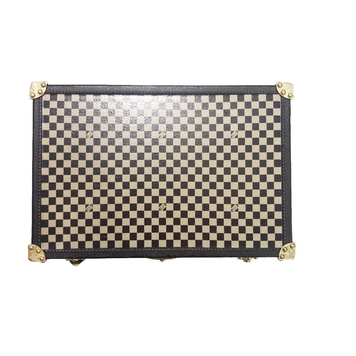 中古】 LOUIS VUITTON ルイ・ヴィトン 置物 ダミエ マルシャポー トランクオブジェ ペーパーウエイト 23000945 YM - メルカリ