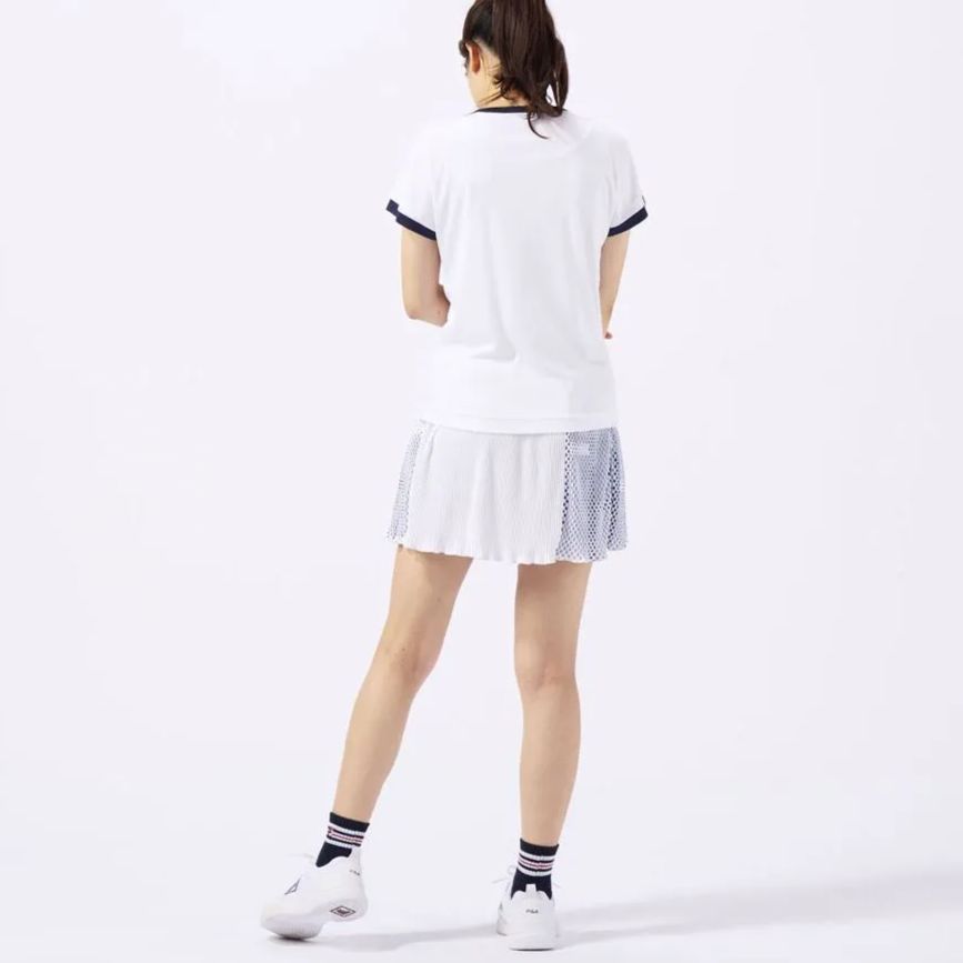 FILA シャツ＆スコート／スカート 上下セット ネイビー、白 esports_6000000097499