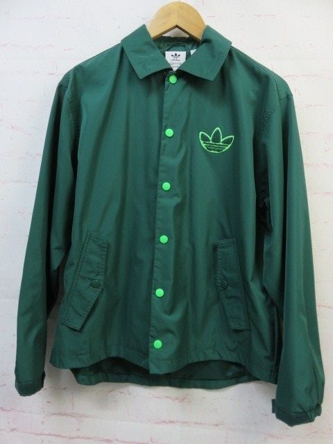 【中古】adidas ｱﾃﾞｨﾀﾞｽ ﾅｲﾛﾝｼﾞｬｹｯﾄ BIG TRFL JKT H36282 ｸﾞﾘｰﾝ S 991835735