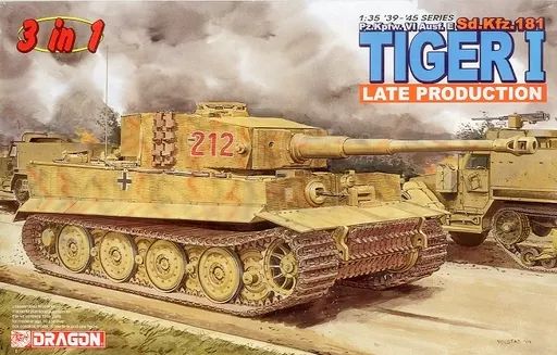 [Used] plastic model 1/35 pz.kpfw.vi Ausf.E Sd.Kfz.181 TIGER I LATE PRODUCTION “39-45 SERIES” [6253]