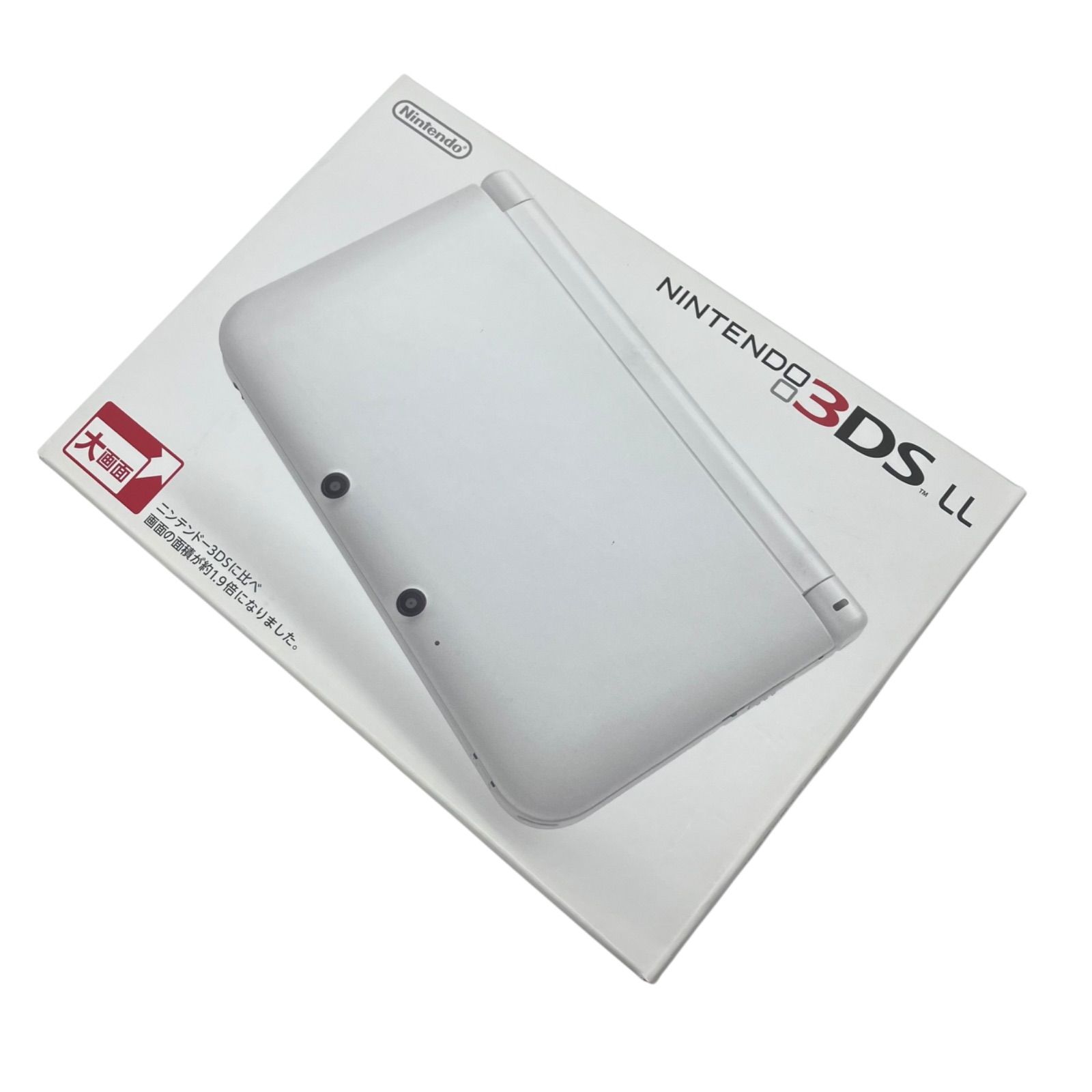 186000 訳あり 現状品 任天堂 Nintendo3DS LL SPR-001 ホワイト ?やや 