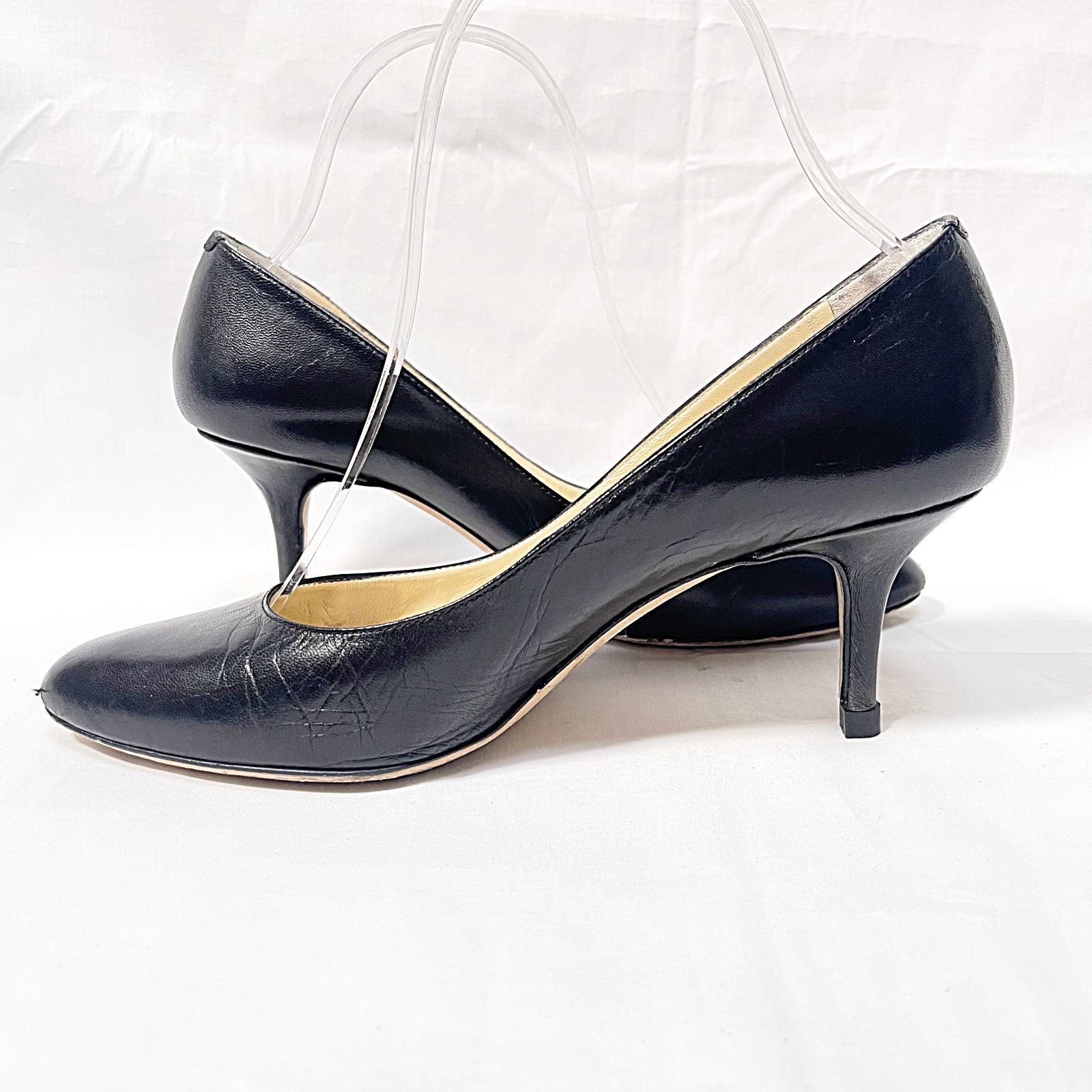 JIMMY CHOO ジミーチュウ パンプス ブラック 箱付き 6cmヒール 37 