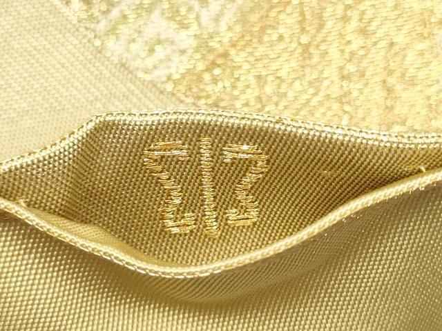 平和屋着物○西陣 川島織物 六通柄 本袋帯 絵巻流水風景文 金銀糸 正絹  