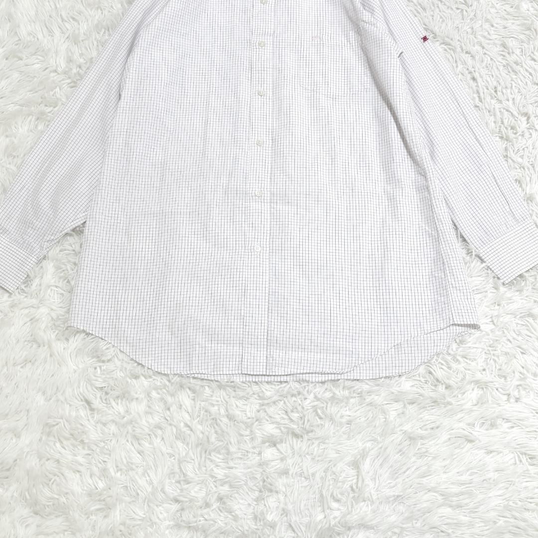 バーバリー ロンドン ノバチェック シャツ ボタンダウン 刺繍ロゴ 美品