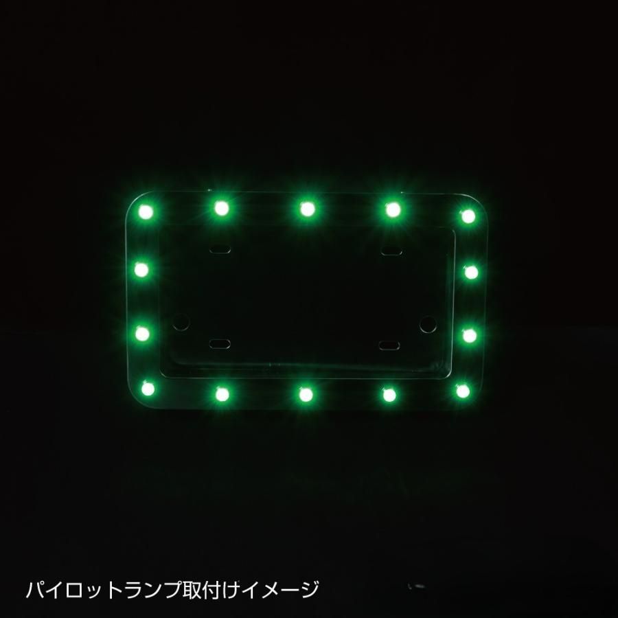 トラック用 パイロットランプ付 ナンバー枠 中型 角丸タイプ 501198 選択 24V 14ヶセット BRIGHTFACE_UK