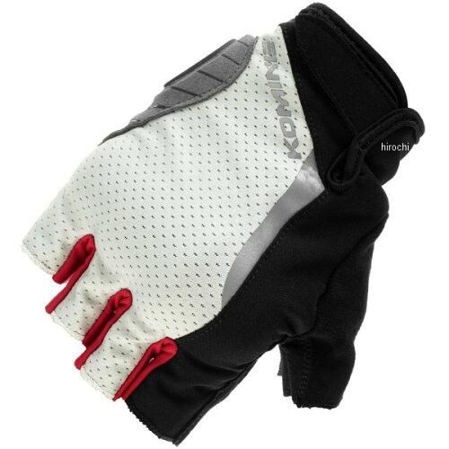 【新品・5営業日で発送】コミネ(Komine) GK-2593 PROT FINGERLESSメッシュGLV LGY.BK XL 品番:06-2593/LGY.BK/XL