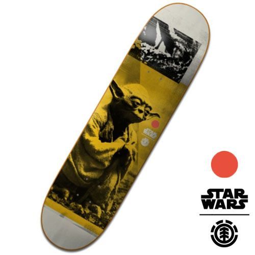 SALE】ELEMENT×STAR WARS ヨーダ スケートボードデッキ エレメント  