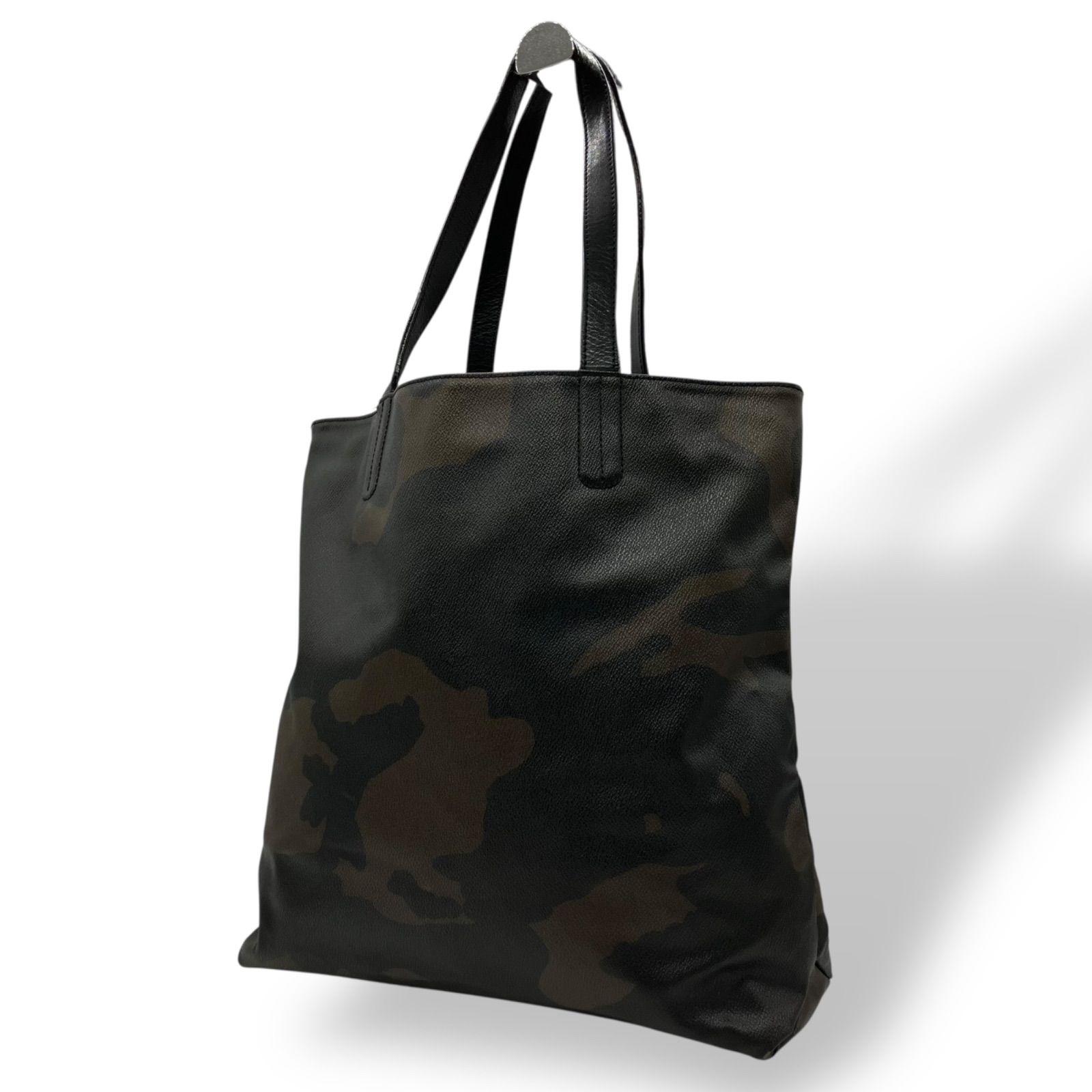 UNITED ARROWS トートバッグ PVC レザー カモフラ ブラック UNITED ARROWS トートバッグ PVC レザー カモフラ ブラック UNITED