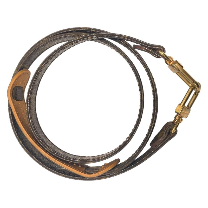 高級感 ルイ ヴィトン LOUIS VUITTON ショルダーストラップ ブラウン ゴールド金具 モノグラム ユニセックス ショルダーストラップ