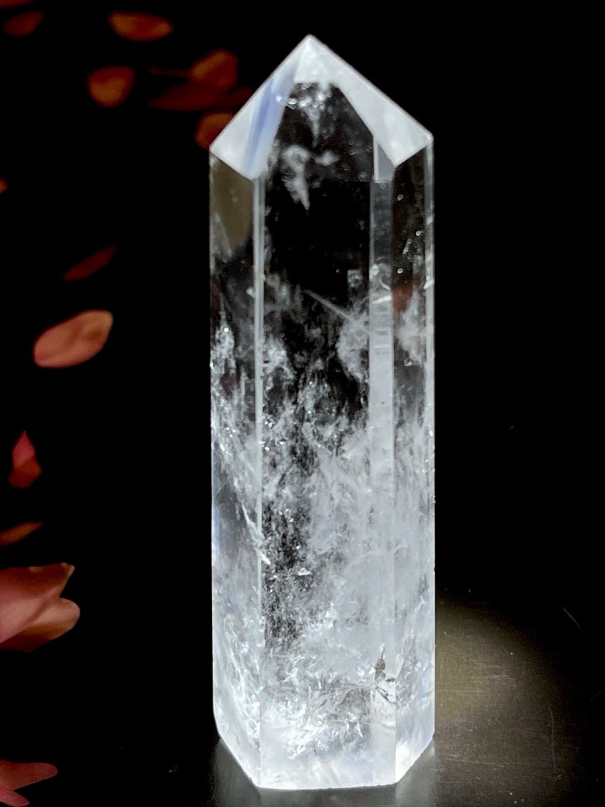 エンジェルブレッシングクォーツ 虹入り ポイント 水晶 クリスタル 