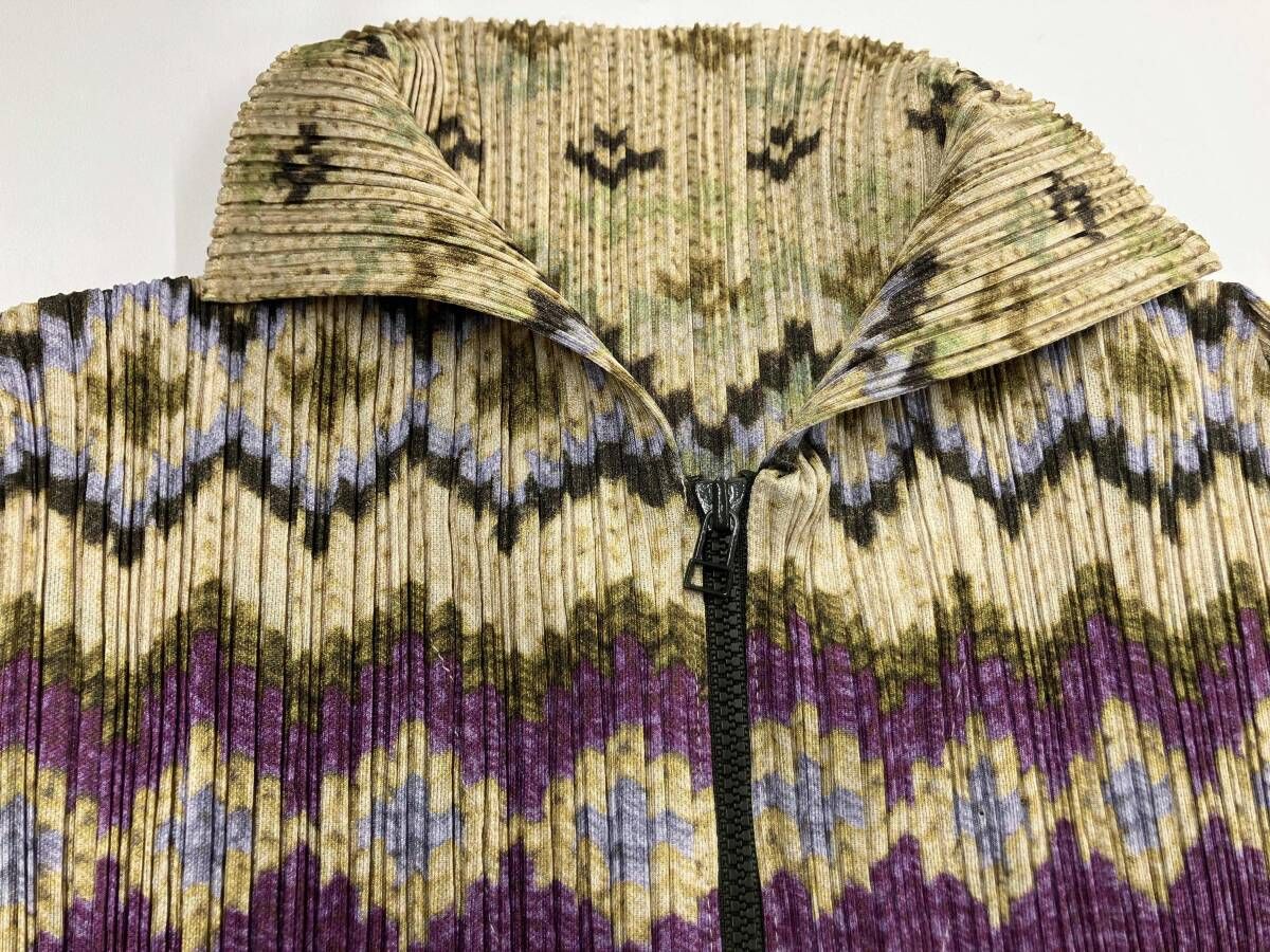 PLEATS PLEASE ISSEY MIYAKE ジップアップカットソー プリーツプリーズ