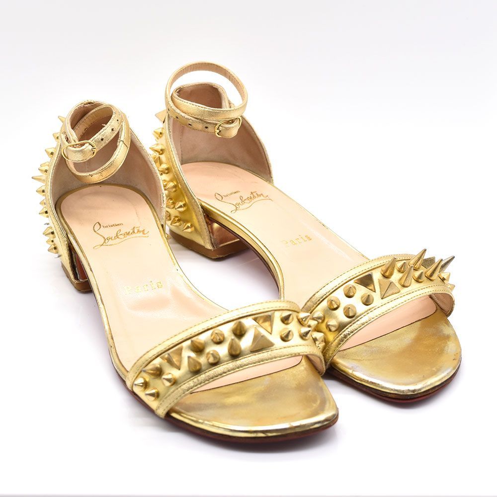 【未使用】Christian Louboutin ストラップサンダル〈112〉 Pyrasand - 30 mm ストラップサンダル - カーフレザー