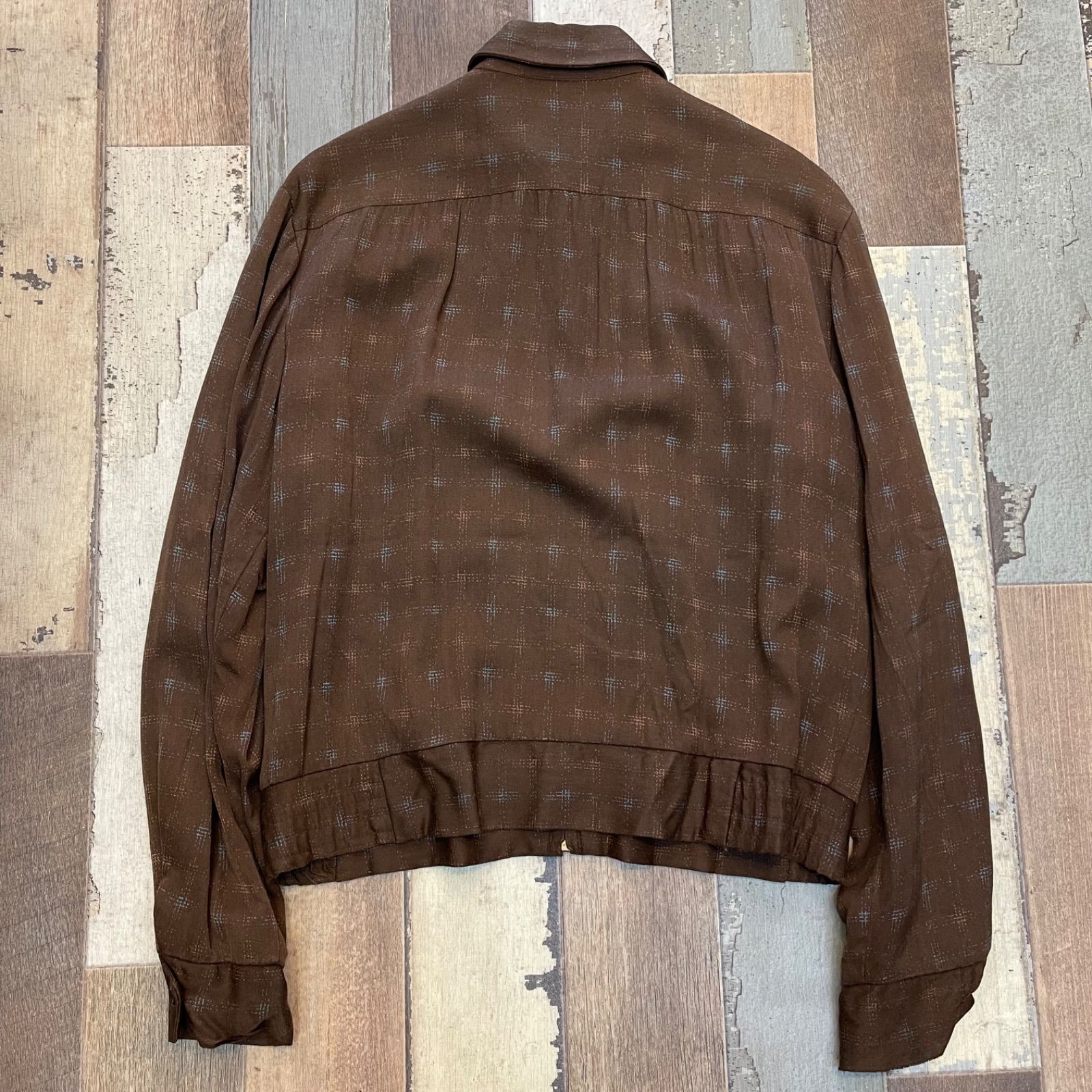 50s HERCULES Outerwear by Sears 総柄ギャバジンジャケット