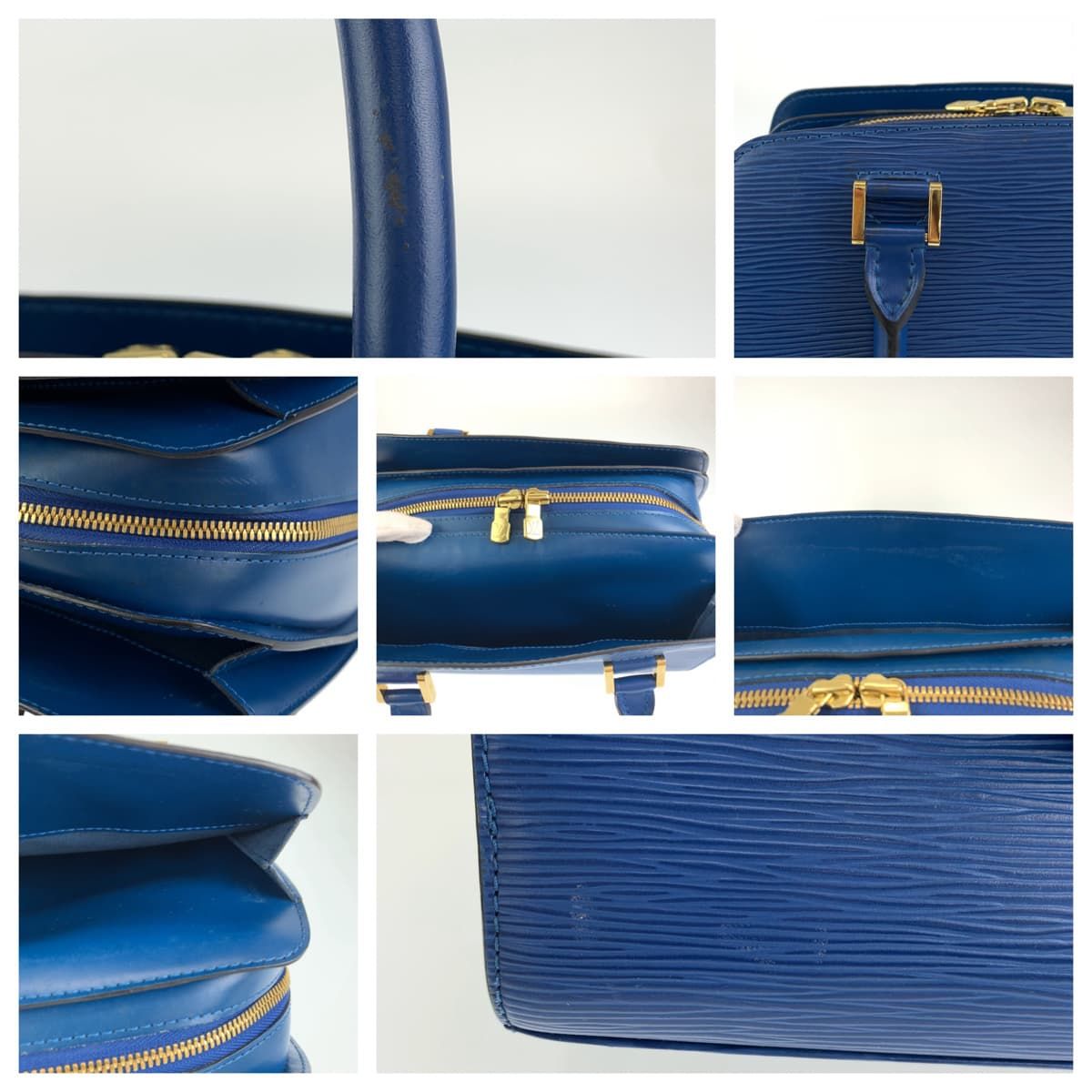 LOUIS VUITTON ルイヴィトン エピ ポンヌフ ブルー 青 トレド