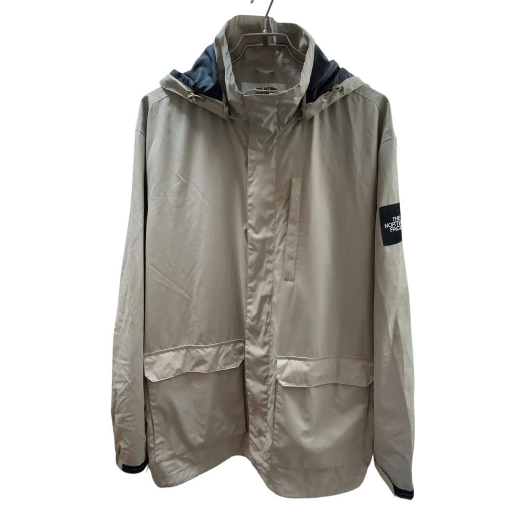 ノースフェイス マウンテンパーカー 2XLサイズ ベージュ フード付き