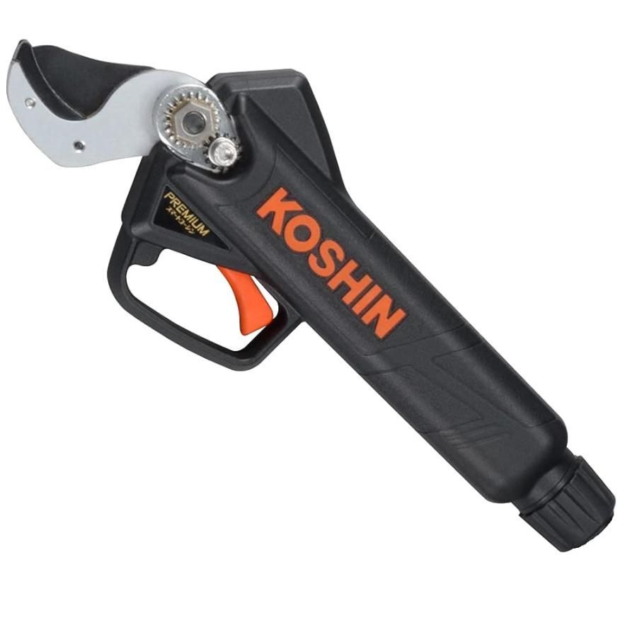 アウトレット品 工進 KOSHIN 18V 2.5Ah 充電式剪定はさみ PPD-1825 プレミアムシリーズ バッテリー2個 充電器付 標準モードφ15mm 最大モードφ25mm切断 軽量 コンパクト アンビル式 日本製刃 果樹 荒剪定 黒