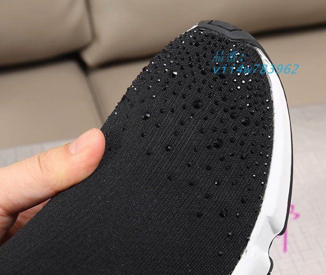 スニーカーラインストーン ショートブーツ