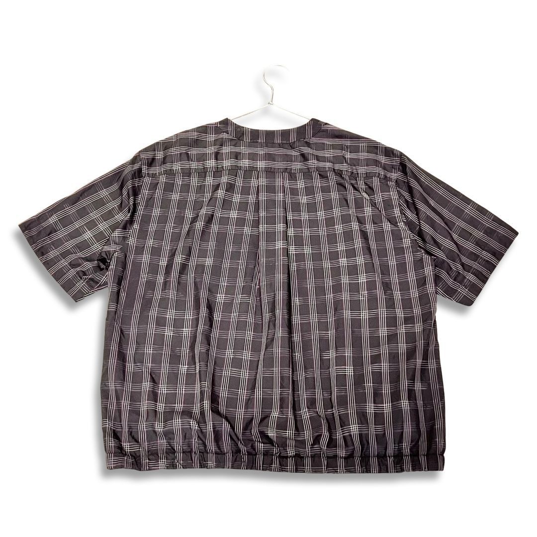 sacai サカイ 2022SS チェック柄 半袖 Tシャツ size 3 ブラック メンズ  