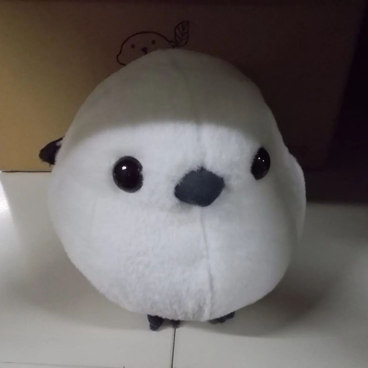 新品 ふくふくシマエナガBIG シマちゃん ぬいぐるみ 高さ約28cm