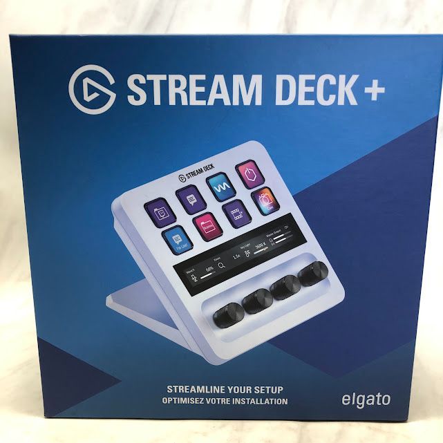 【極美品】Elgato Stream Deck + オーディオミキサー ホワイト 10GBD9911-AMZ A0308 0614ML012 0120240528102036