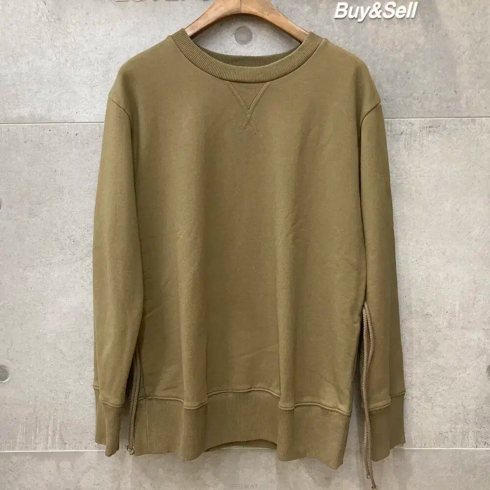 새상품 MM6 Maison Margiela メゾンマルジェラ レディース トレーナー クルーネック カーキ ー E110504