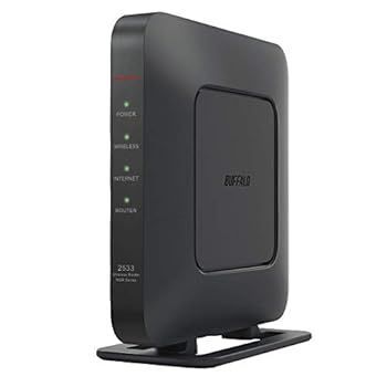 バッファロー WiFi 無線LAN ルーター WSR-2533DHPLS/NB 11ac ac2600 1733+800Mbps IPv6対応 デュアルバンド 4LDK 3階建向け 簡易パッケージ テレ