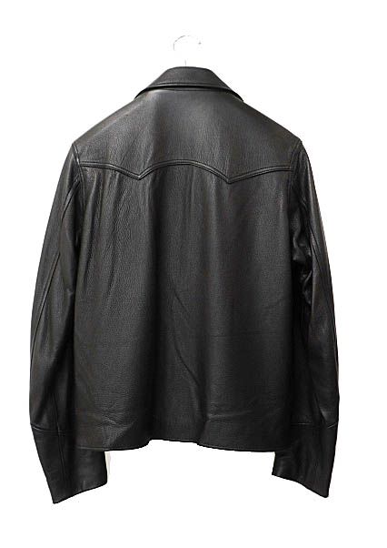 ザレターズ The Letters 18SS Western Cutting Jacket ELK Leather ウエスタン カッティング 鹿革  ディアスキン レザー ジャケット SS18-LJ006 M 黒 ブラック □○ 240422 - メルカリ