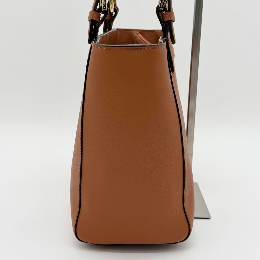 【美品】Tory Burch Emerson トートバック セミショルダー 茶 美品】Tory Burch Emerson トートバック セミショルダー 茶