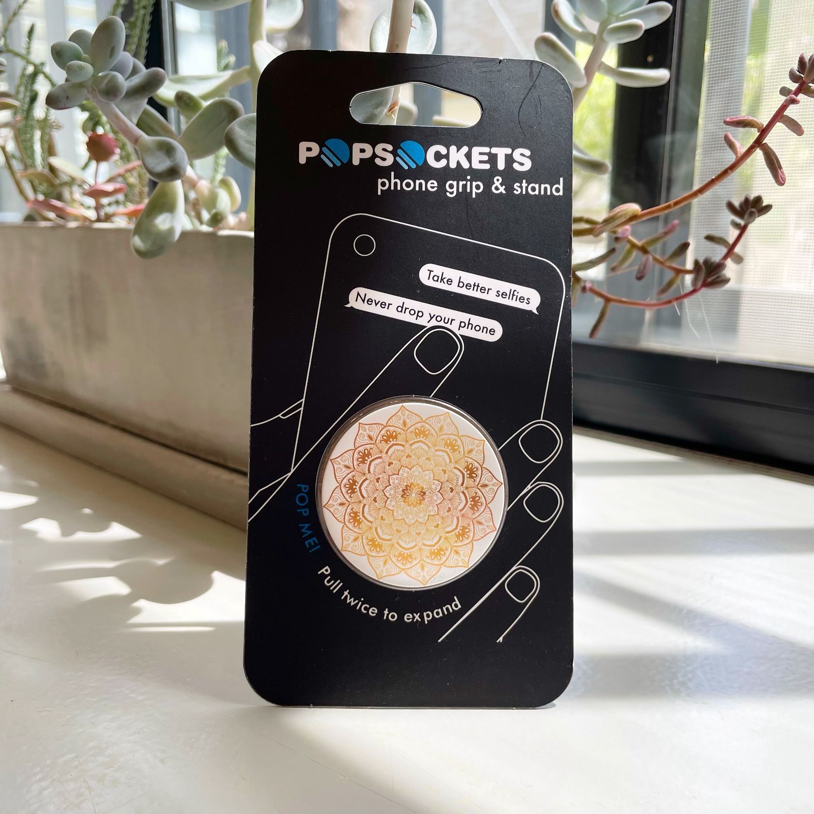 値下げ】ポップソケッツ POPSOCKETS Golden Silence Pidike スマホリング - メルカリ