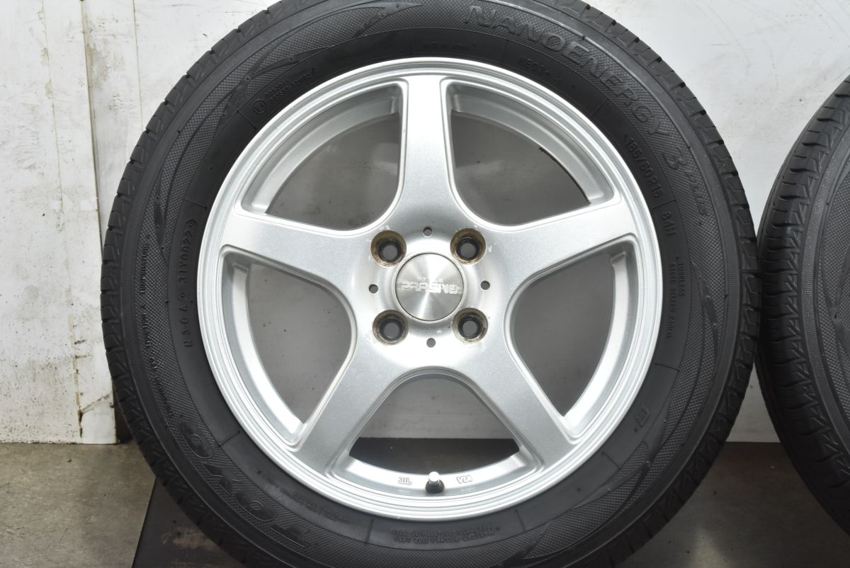 程度良好品 PRASIVO 15in 5.5J 45 トーヨー ナノエナジー3 185 60R15 ヴィッツ ヤリス カローラフィールダー フィット スイフト FFCRYSTALESIA_COM