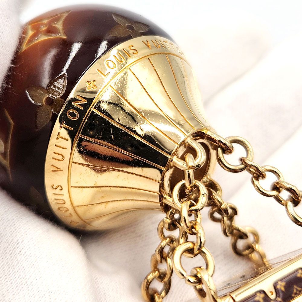 ルイヴィトン ビジューサックタバージュ キーホルダー ゴールド