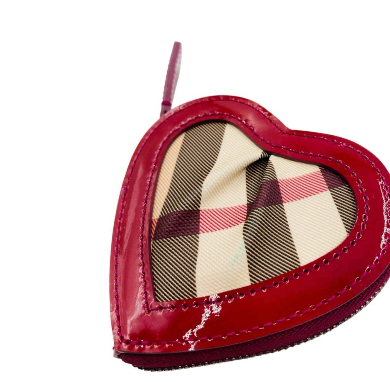 バーバリー BURBERRY ノバチェック ハート型 コインケース 小銭