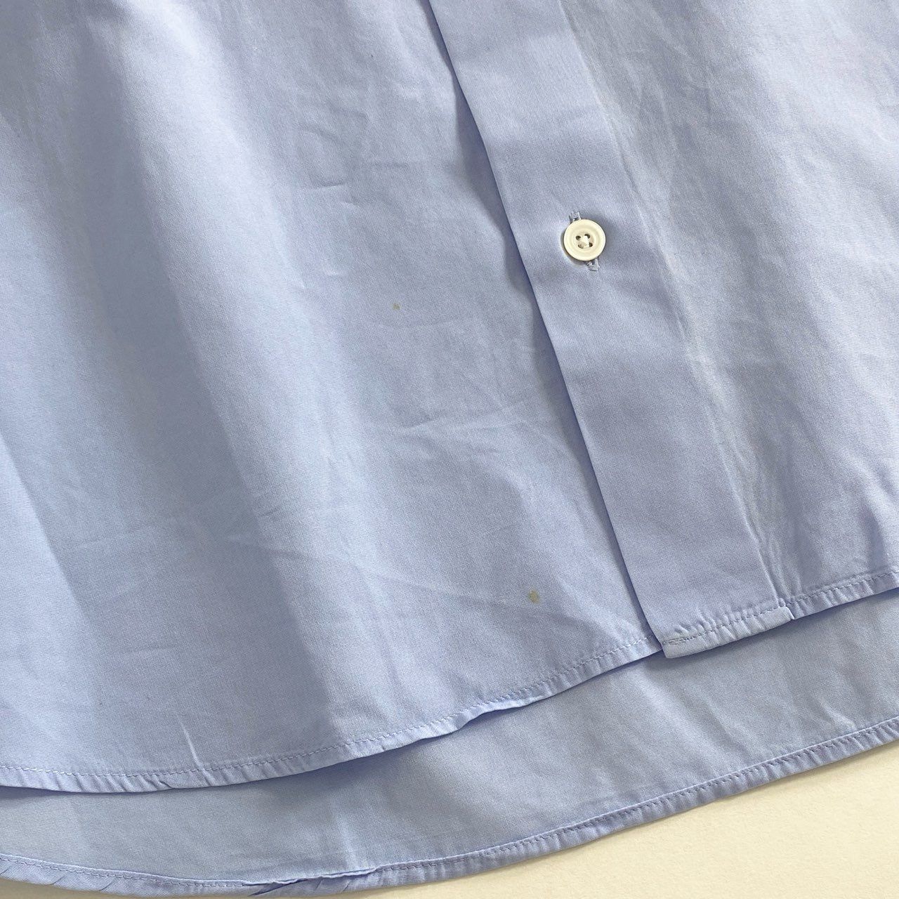 37c1 HERMES エルメス フランス製 セリエボタン 長袖シャツ
