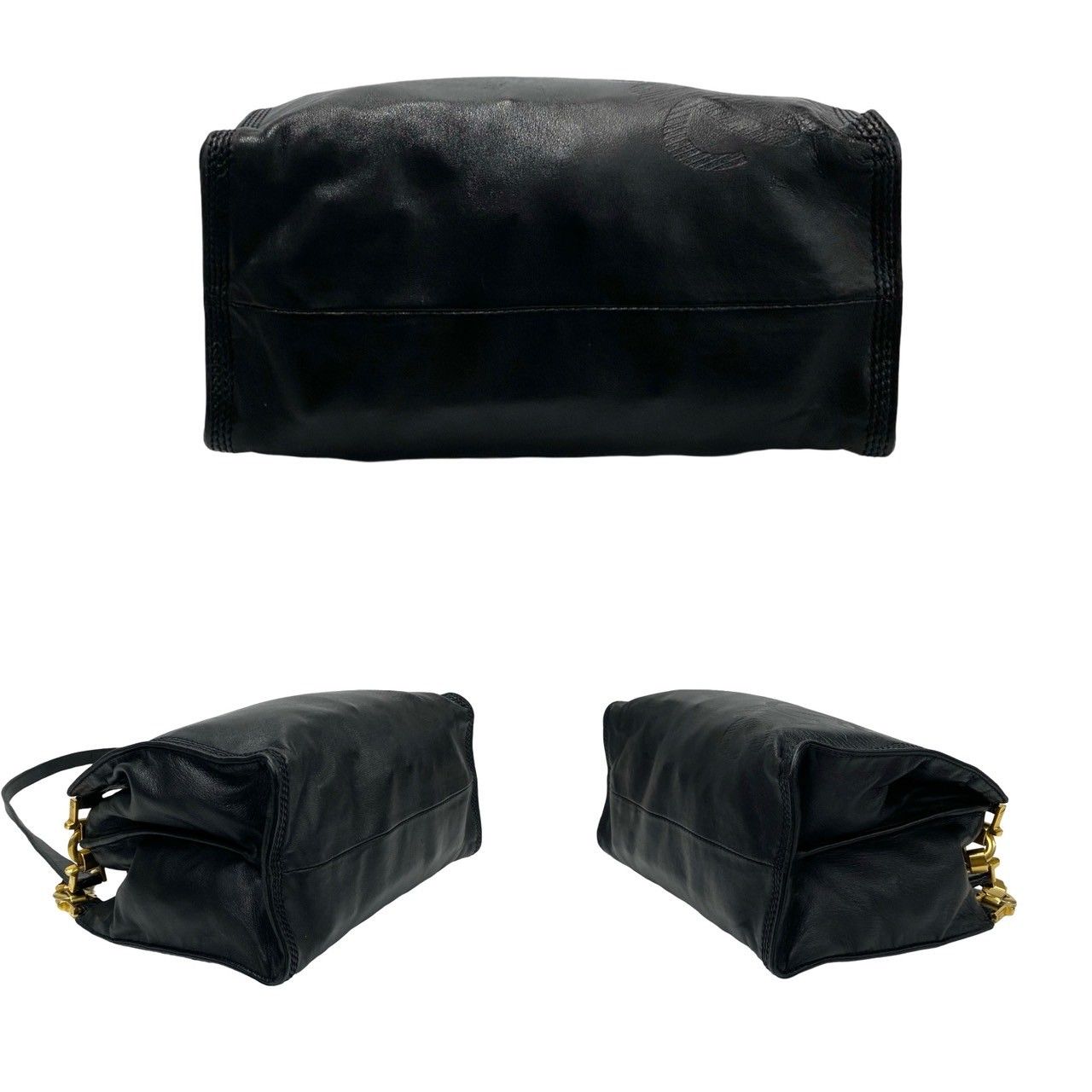 極 美品 希少品 LOEWE ロエベ ヴィンテージ アナグラム ロゴ ナッパ