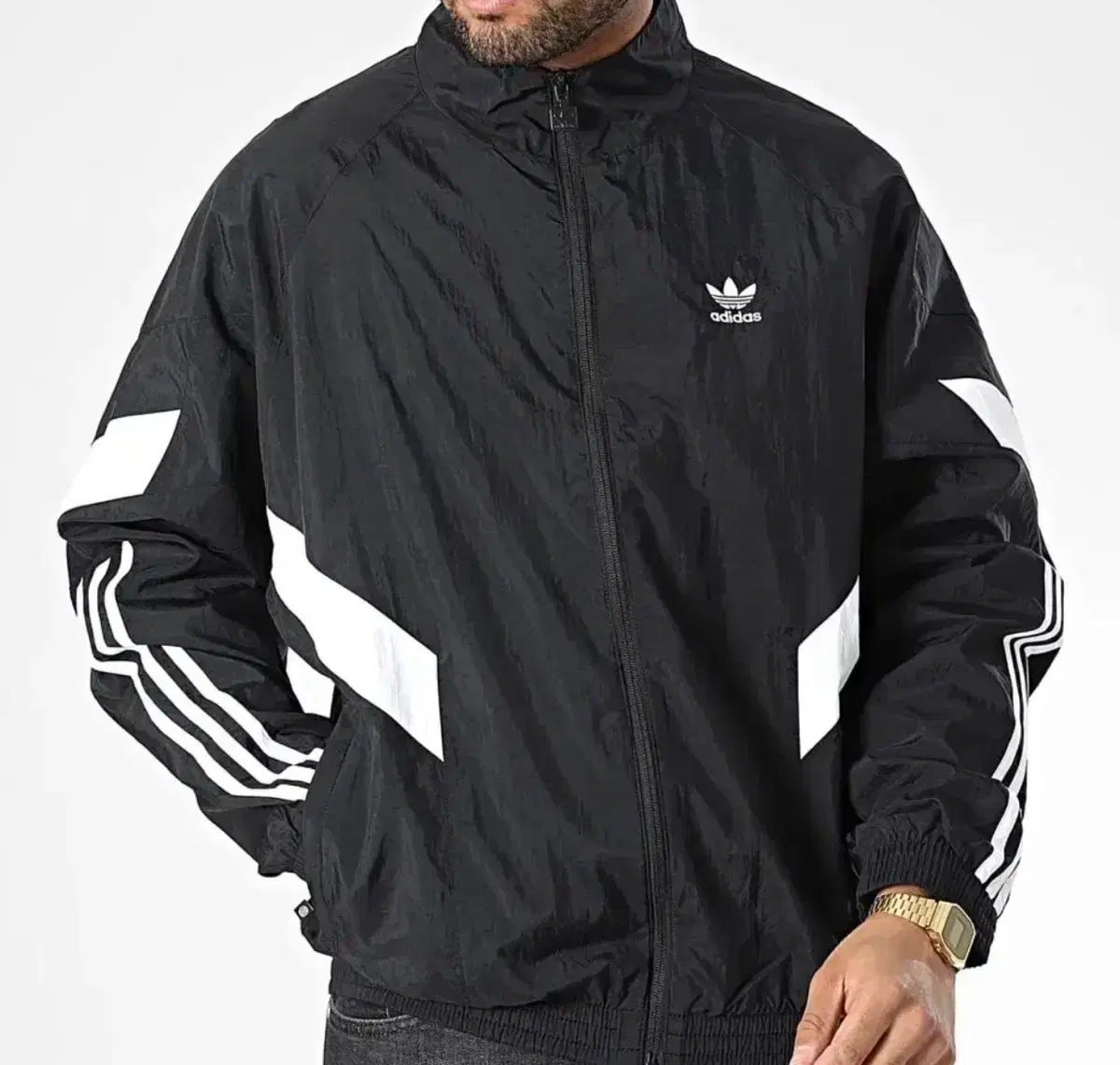 Adidas Originals ZX Jacket Mens 2XL Black Waterproof