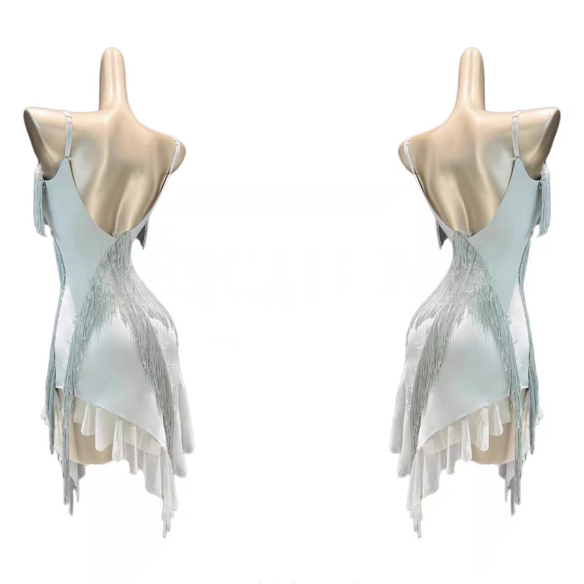 【人気おしゃれ】 ベリーダンス オリエンタル衣装 ビーズ 社交 拉丁ダンスドレス フリンジ付き ワンピース 競技会用 パフォーマンス ストラップ オープンバック レディース 激安販売、最安価に挑戦。