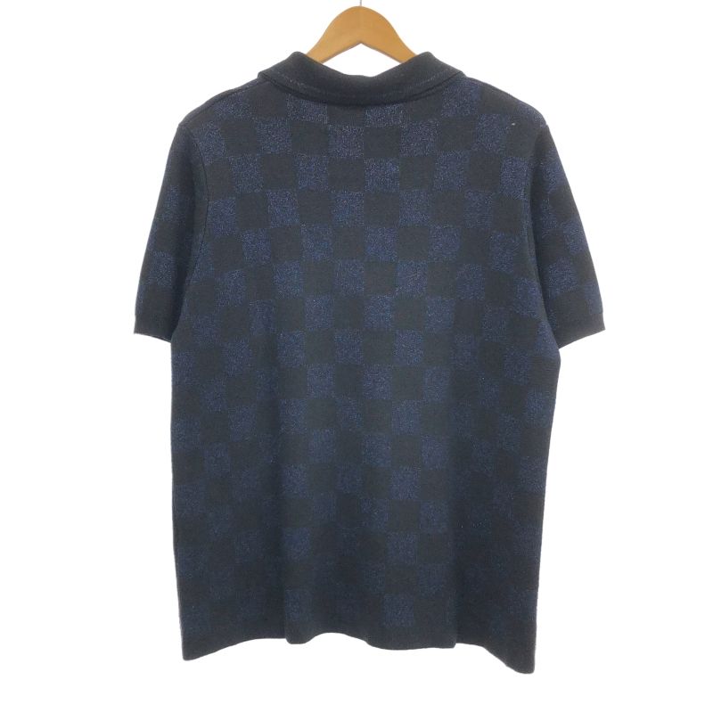 DAIRIKU 23AW Lame Soccer Uniform Knit Pullover サイズS 青×黒 