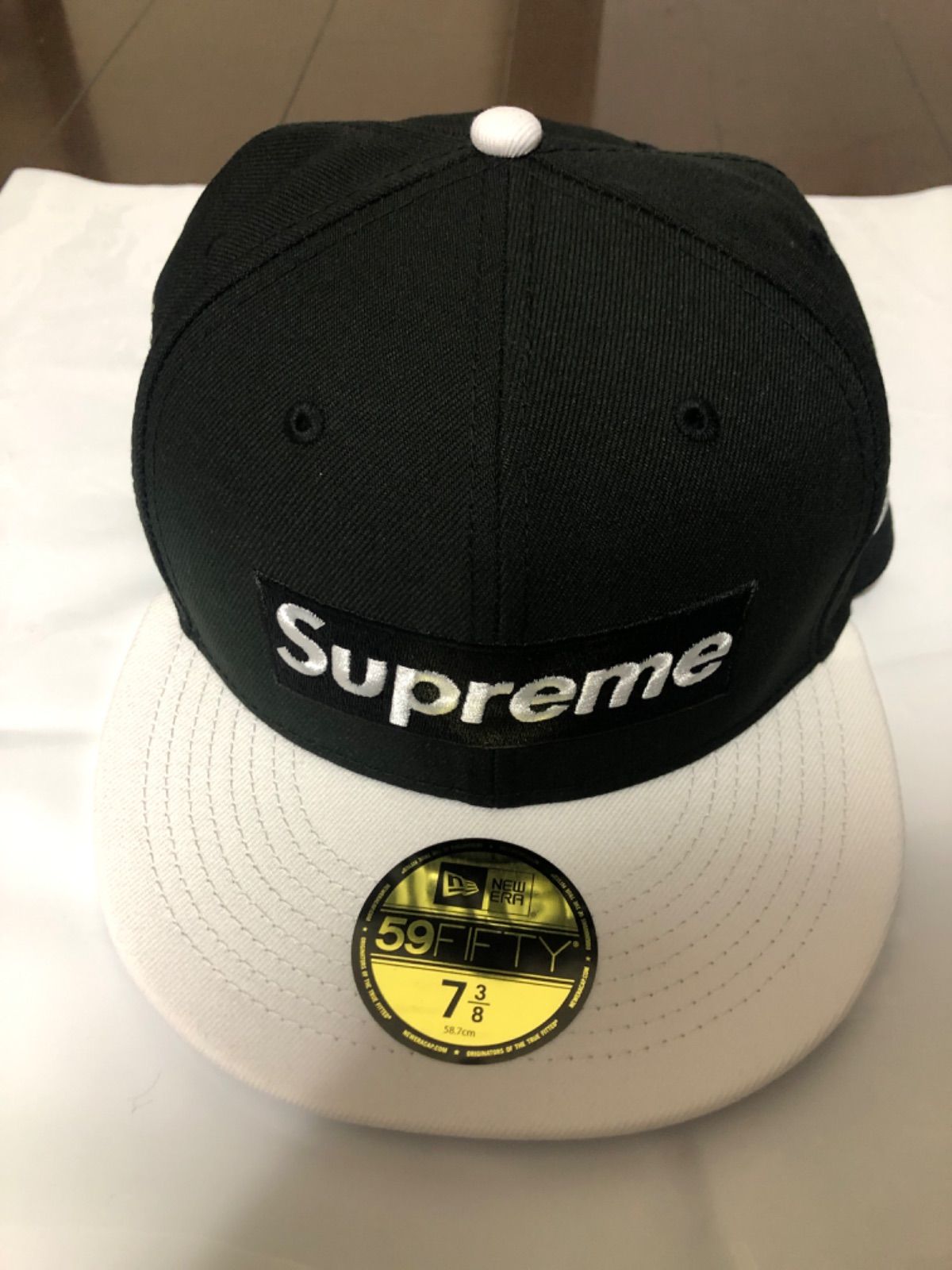 Supreme New Era 2-tone box logo cap キャップ