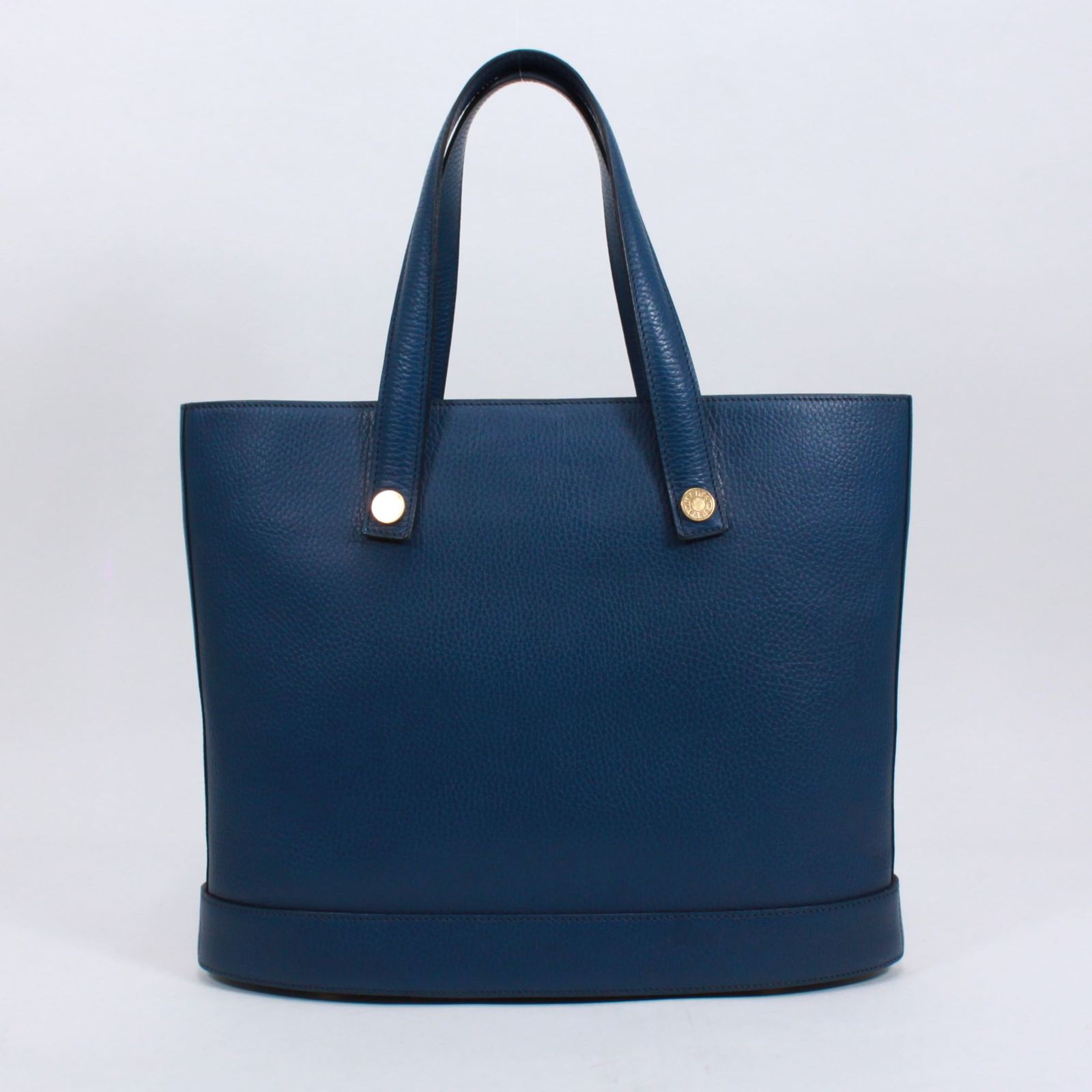 HERMES ソルボンヌ アルデンヌ ブルー ハンドバッグ ゴールド