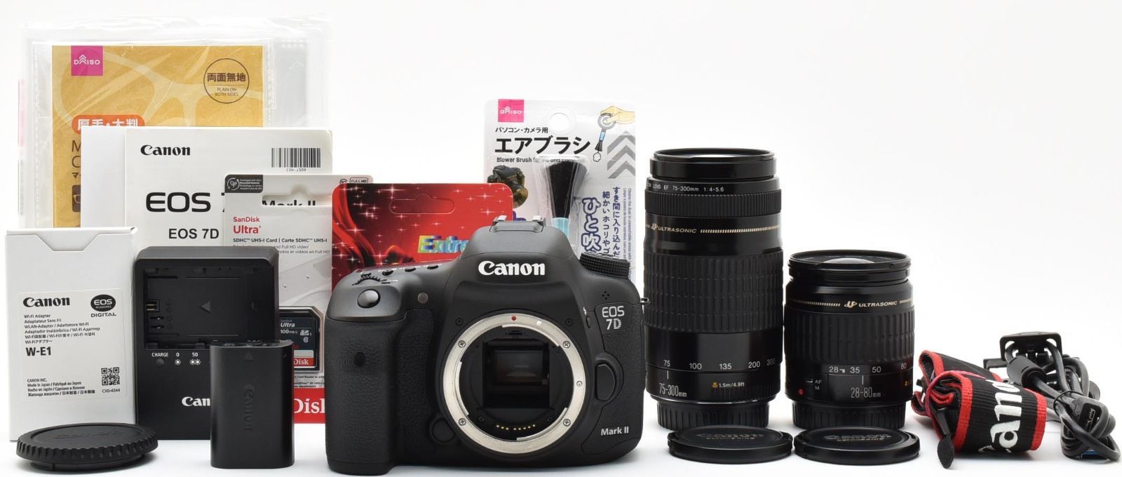 Canon EOS M　バッグ、バッテリー、望遠レンズ付き Canon EOS M バッグ、バッテリー、望遠レンズ付き