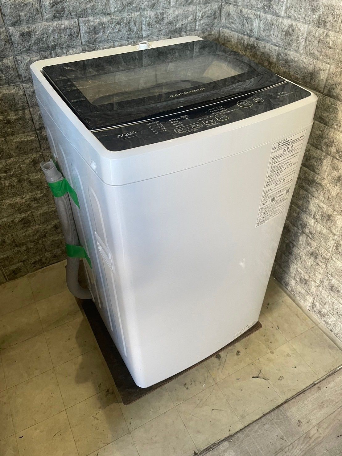 全国送料無料☆3か月保証☆洗濯機☆アクア☆2023年☆5㎏☆AQW-G5NJ(W)