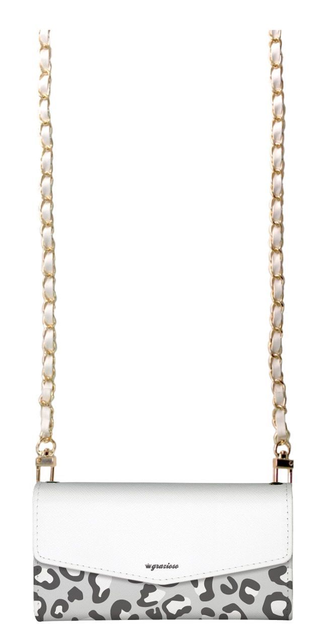 シンプルスマホ5 A001SH ケース 手帳型  スマホケース レター 肩掛け チェーン付き ヒョウ柄 レオパード 豹柄 大人女子 可愛い おしゃれ ストラップ ミラー付 カラー01