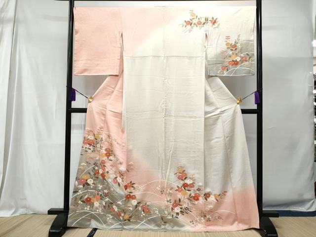 9475☆送料込み❣️ 訪問着 刺繍など 5枚 まとめ売り❣️ やまとオリジナル訪問着レンタル 蘇州刺繍 茶 宝尽くし M | 訪問