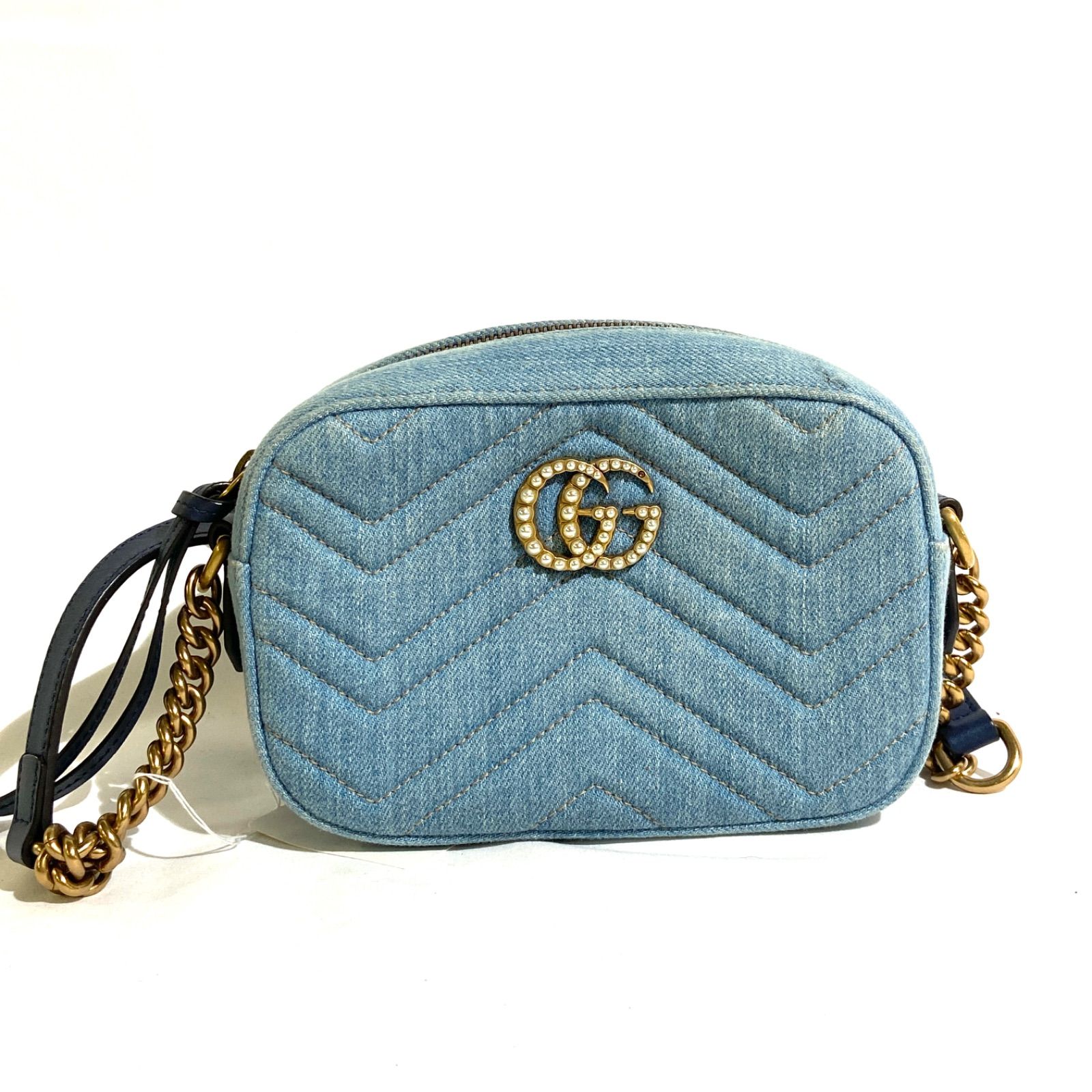 GUCCI グッチ GGマーモント ショルダーバッグ ポシェット 斜め掛け