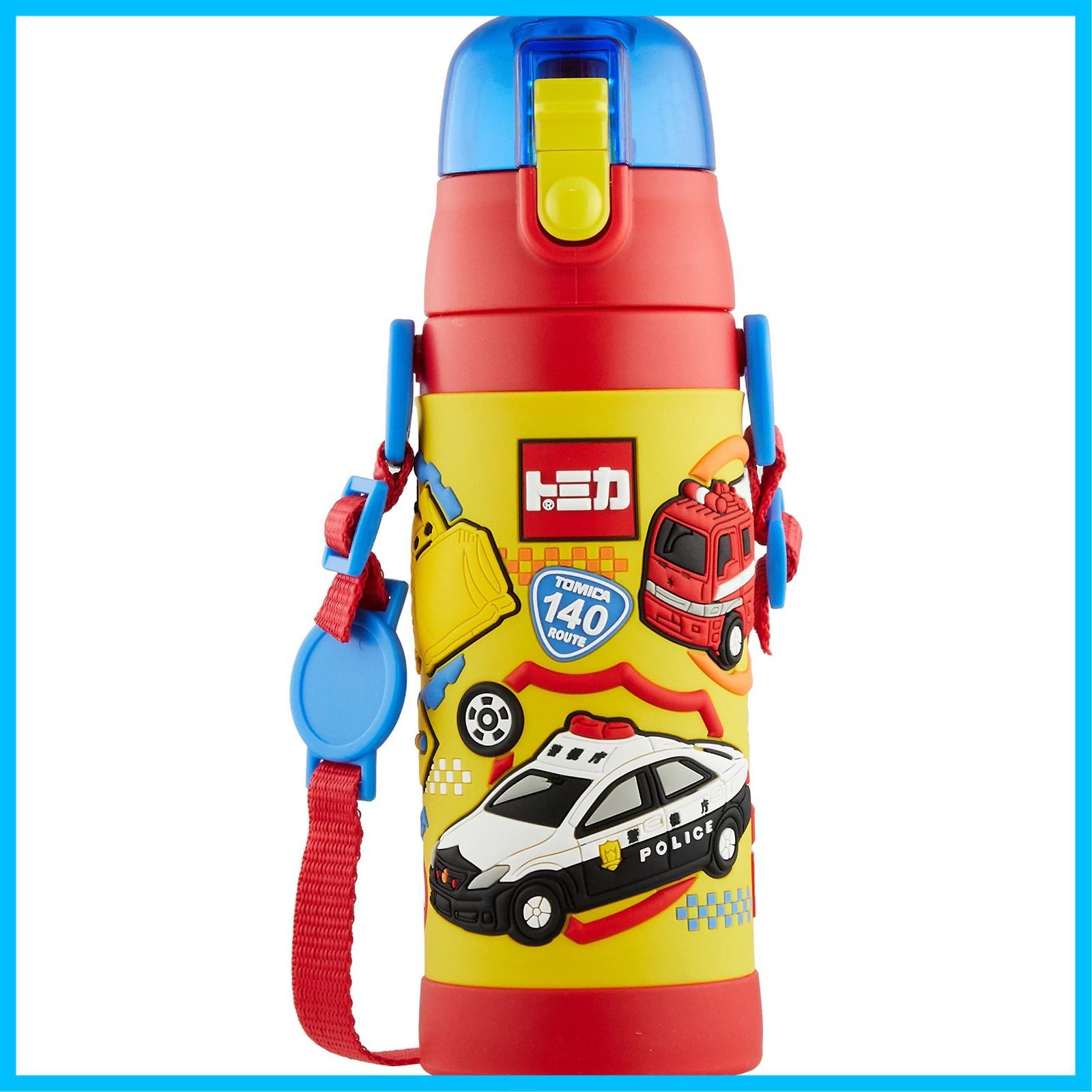【新着商品】子供用 ステンレス スケーター(Skater) 水筒 直飲み 480ml トミカ 子供に優しい軽量タイプ 男の子 保冷専用 3D立体プリントwaterbottle スポーツボトル かわいい キッズ 子供 こども 水