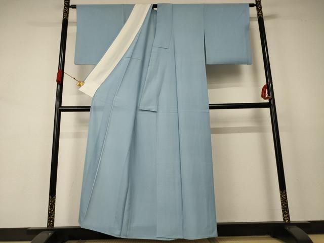 平和屋着物 夏物 色無地 絽 水色 正絹 AABA9302jd