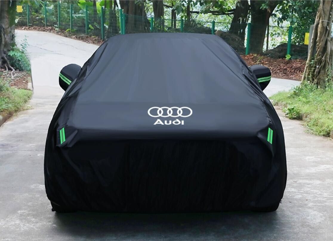 アウディ カーカバー 自動車 日よけ 防水 防塵 防風 全天候対応 紫外線99%カットA3.A4.A5.A6.A7.Q2.Q3.Q5.Q7 ブラック